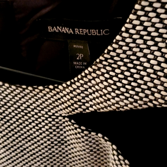 NWOT Banana Republic Tweed Sleeveless Black & Gray Fully Lined Dress - Picture 13 of 16